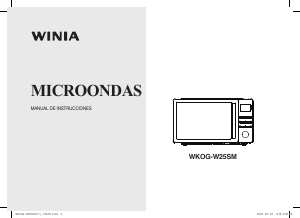 Manual de uso Winia WKOG-W25SM Microondas