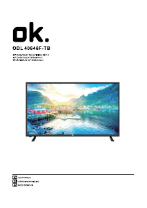 Manual OK ODL 40646F-TB LED Television