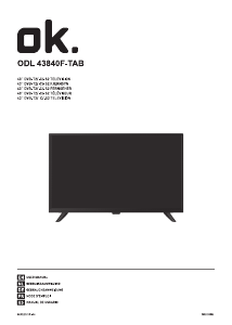 Handleiding OK ODL 43840F-TAB LED televisie