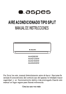 Manual Aspes AAAS1800W Air Conditioner