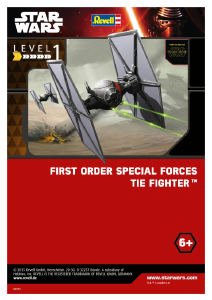Manual Revell set 06751 Star Wars First Order Special Forces TIE fighter
