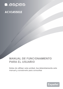 Manual de uso Aspes ACV145501E Congelador