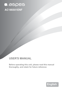 Manual de uso Aspes AC185501ENF Frigorífico combinado