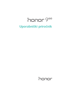 Priročnik Honor 9 Mobilni telefon