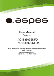 Manual Aspes AC188603ENFD Frigorífico combinado