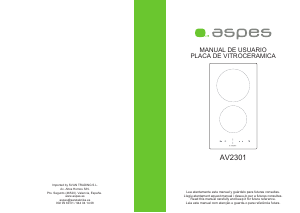 Manual de uso Aspes AV2301 Placa