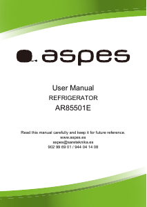 Handleiding Aspes AR85501E Koelkast