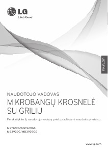 Vadovas LG MS1929G Mikrobangų krosnelė