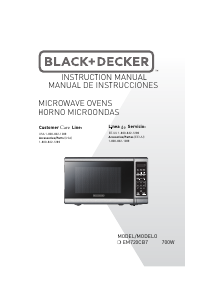 Manual de uso Black and Decker EM720CB7 Microondas