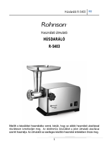 Használati útmutató Rohnson R-5403 Húsdaráló
