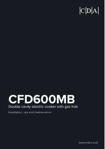 Handleiding CDA CFD600MB Fornuis