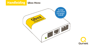 Handleiding Qurrent Qbox Mono Energiemeter