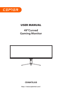 Handleiding Cepter CE49ATILIUS LED monitor