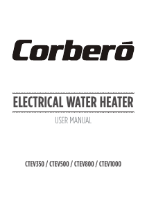 Manual Corberó CTEV1000 Boiler