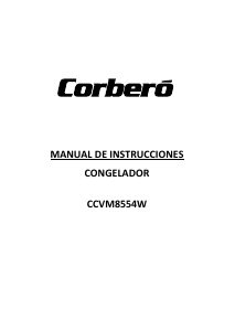 Manual de uso Corberó CCVM8554W Congelador