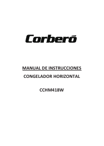 Manual Corberó CCHM418W Freezer