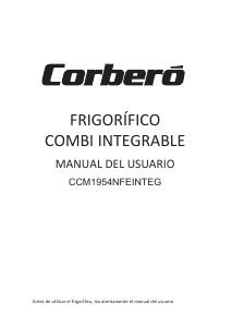 Manual de uso Corberó CCM1954NFEINTEG Frigorífico combinado