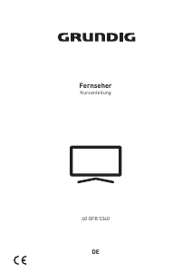 Bedienungsanleitung Grundig 40 GFB 5340 LED fernseher