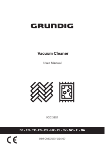 Instrukcja Grundig VCC 3851 Odkurzacz