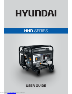 Handleiding Hyundai HHD6250 Generator