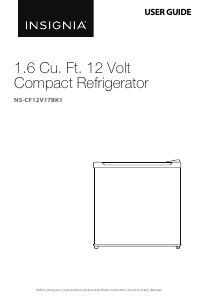 Manual Insignia NS-CF12V17BK1 Refrigerator