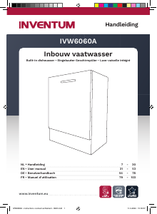 Manual Inventum IVW6060A Dishwasher