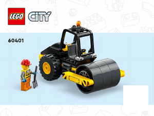 Mode d’emploi Lego set 60401 City Le rouleau compresseur de chantier