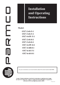 Manual Parmco OX7-6-6S-5-1 Oven