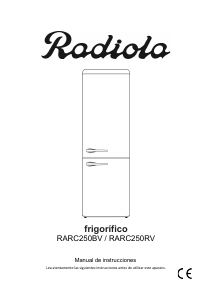 Manual de uso Radiola RARC250RV Frigorífico combinado