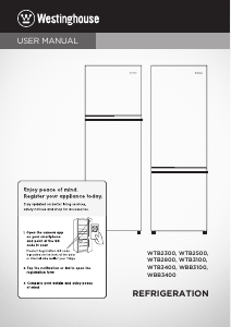 Handleiding Westinghouse WTB2800AH Koel-vries combinatie