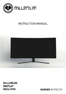 Handleiding Millenium MD34PRO LED monitor