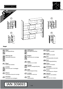 사용 설명서 Livarno IAN 309693 책장