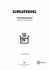 Handleiding Grundig GIEI827577PN Kookplaat