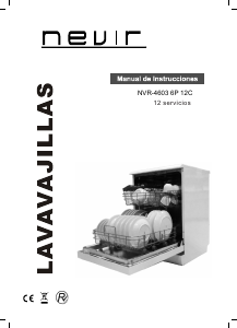 Manual Nevir NVR-4603 6P 12C Dishwasher