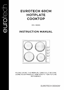 Manual Eurotech ED-H60SS Hob