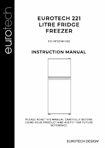 Manual Eurotech ED-RF221SS Fridge-Freezer