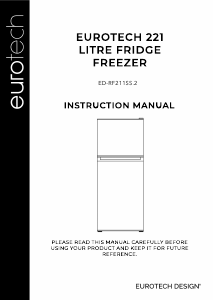 Manual Eurotech ED-RF221SS.2 Fridge-Freezer