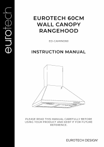 Manual Eurotech ED-CAMINO60 Cooker Hood