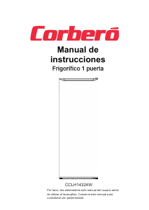 Manual de uso Corberó CCLH14324W Refrigerador