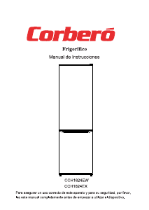 Manual de uso Corberó CCH1824EW Frigorífico combinado