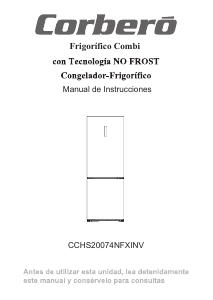Handleiding Corberó CCHS20074NFXINV Koel-vries combinatie