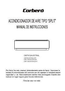 Manual de uso Corberó CMT9AUSTRALINT Aire acondicionado