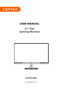 Handleiding Cepter C27ATILIUSX LED monitor