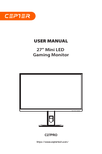 Manual Cepter C27PRO LED Monitor