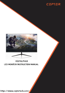 Manual Cepter CE27ALPHAX LED Monitor