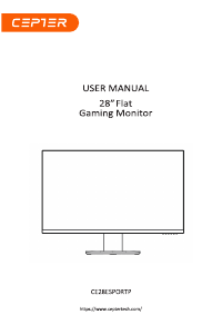 Handleiding Cepter CE28ESPORTP LED monitor