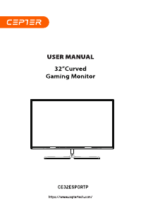 Manual Cepter CE32ESPORTP LED Monitor