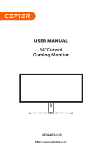 Manual Cepter CE34ATILIUS LED Monitor