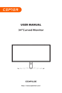 Manual Cepter CE34PULSE LED Monitor