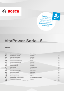 Bruksanvisning Bosch MMB6652B VitaPower Hurtigmikser